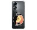 Funda Silicona Antigolpes para Oppo A58 4G diseño Hombre Escalada Dibujos