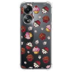 Funda Silicona Antigolpes para Oppo A58 4G diseño Muffins Dibujos