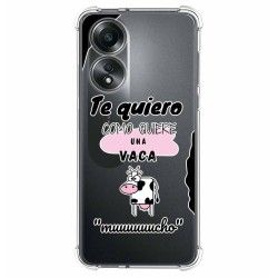 Funda Silicona Antigolpes para Oppo A58 4G diseño Vaca Dibujos