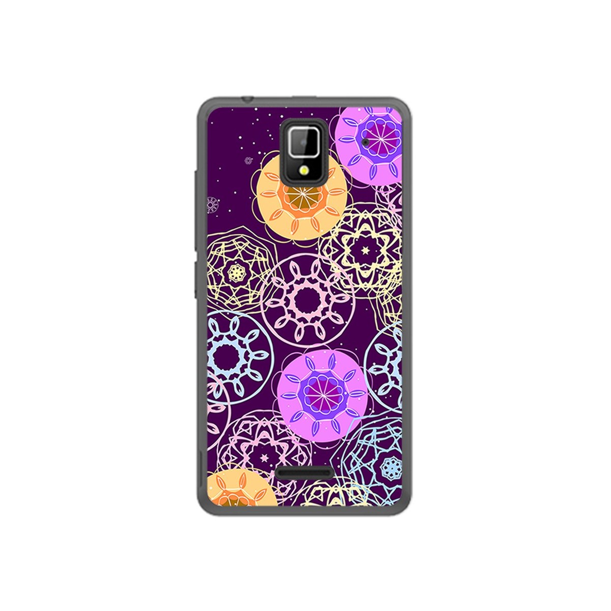 Funda Gel Tpu para Orange Rise 33 Diseño Radial Dibujos