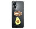 Funda Silicona Antigolpes para Oppo A58 4G diseño Vegan Life Dibujos