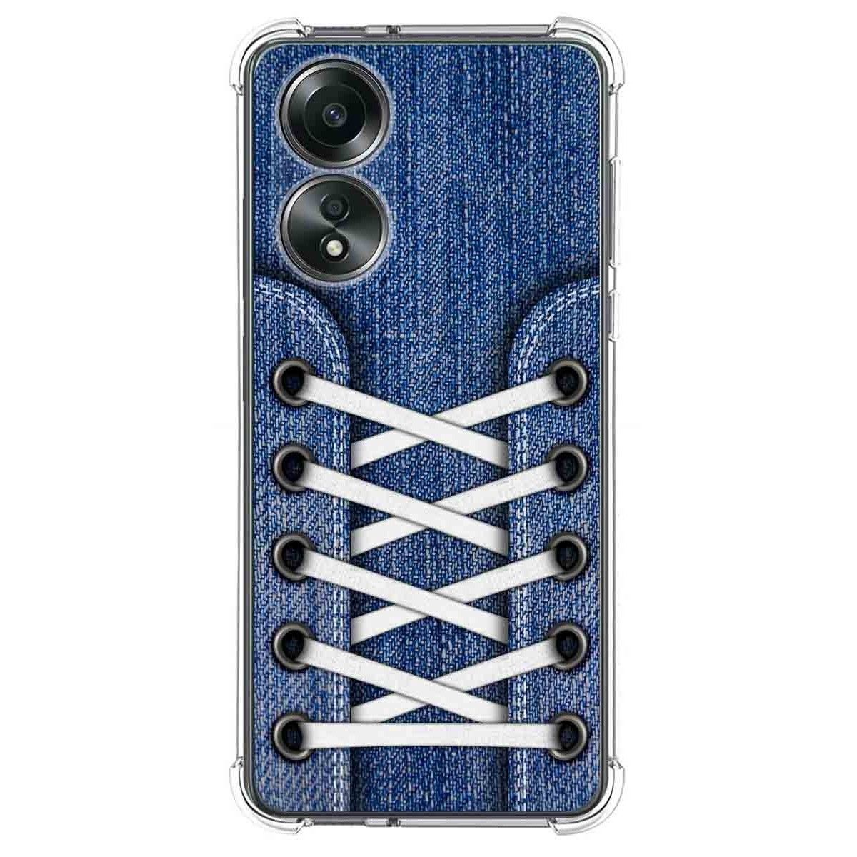 Funda Silicona Antigolpes para Oppo A58 4G diseño Zapatillas 01 Dibujos