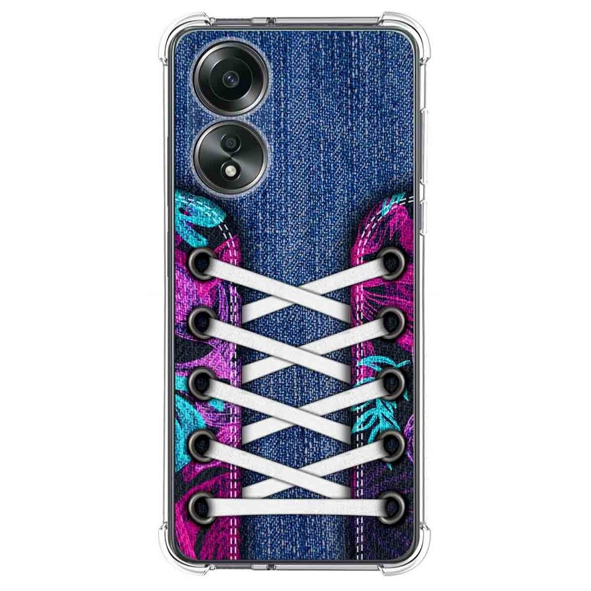 Funda Silicona Antigolpes para Oppo A58 4G diseño Zapatillas 06 Dibujos
