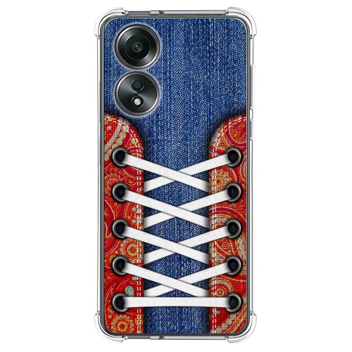 Funda Silicona Antigolpes para Oppo A58 4G diseño Zapatillas 11 Dibujos