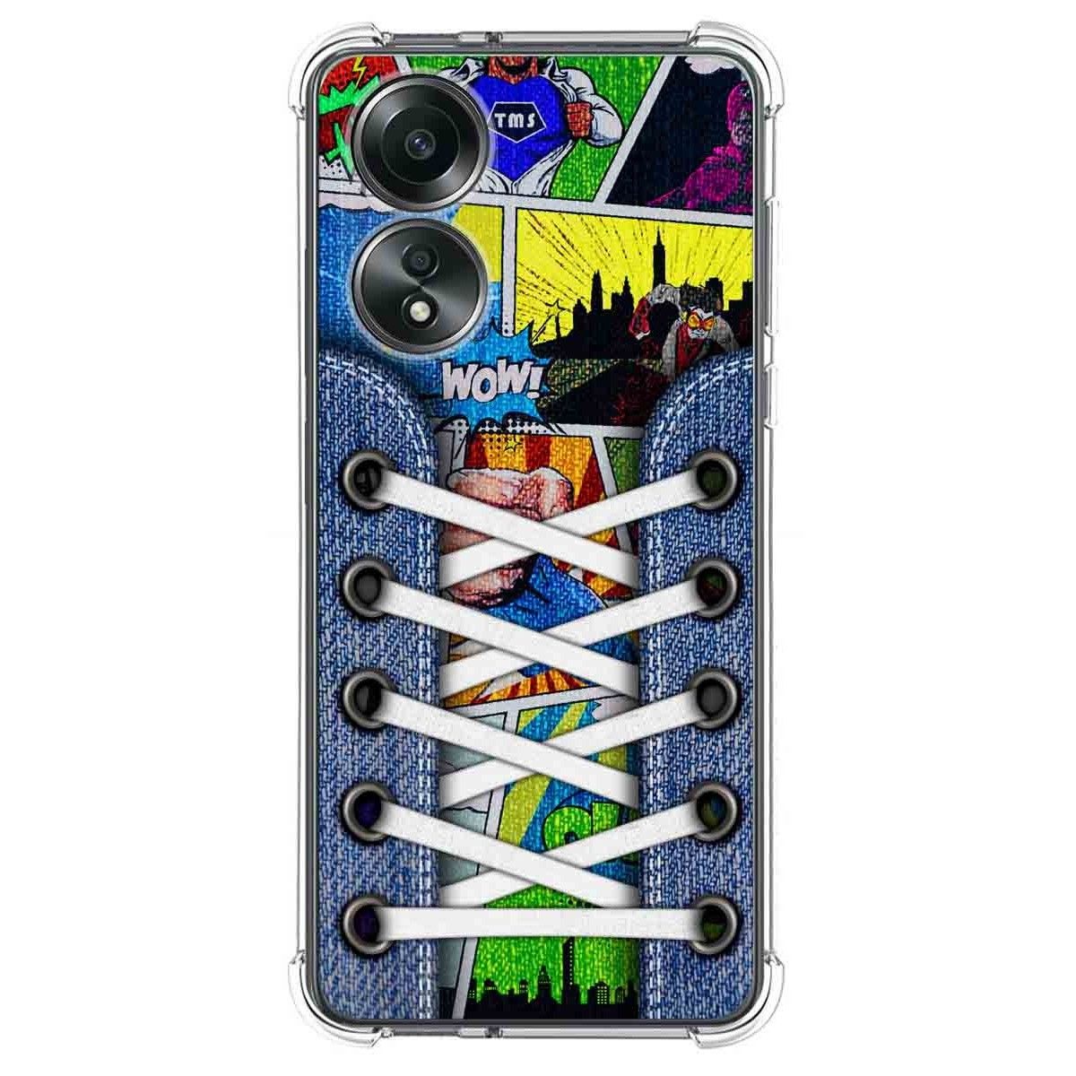 Funda Silicona Antigolpes para Oppo A58 4G diseño Zapatillas 14 Dibujos