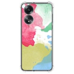 Funda Silicona Antigolpes para Oppo A58 4G diseño Acuarela 02 Dibujos