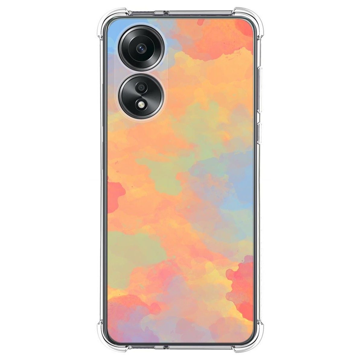Funda Silicona Antigolpes para Oppo A58 4G diseño Acuarela 08 Dibujos