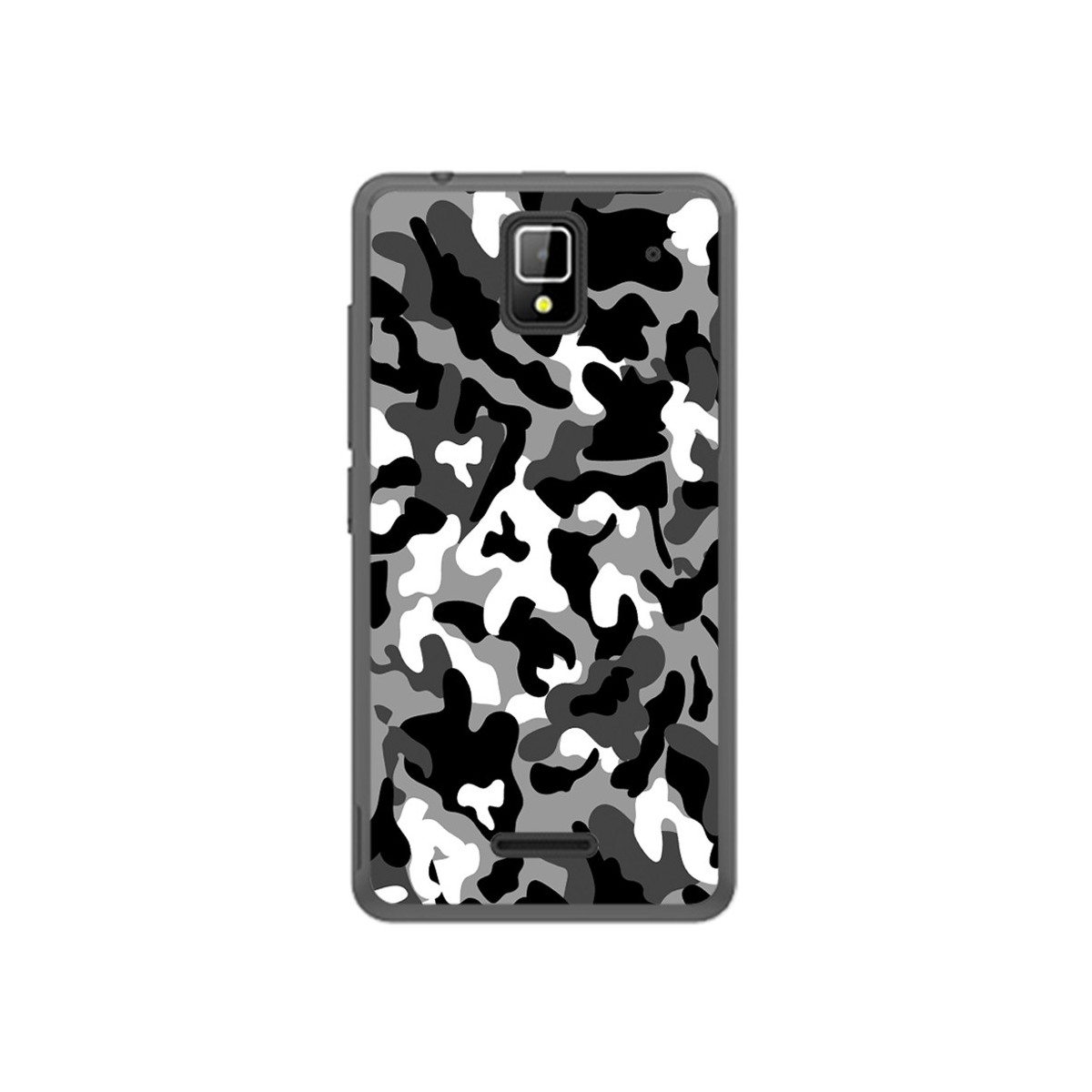 Funda Gel Tpu para Orange Rise 33 Diseño Snow Camuflaje Dibujos