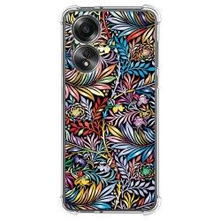 Funda Silicona Antigolpes para Oppo A58 4G diseño Flores 04 Dibujos