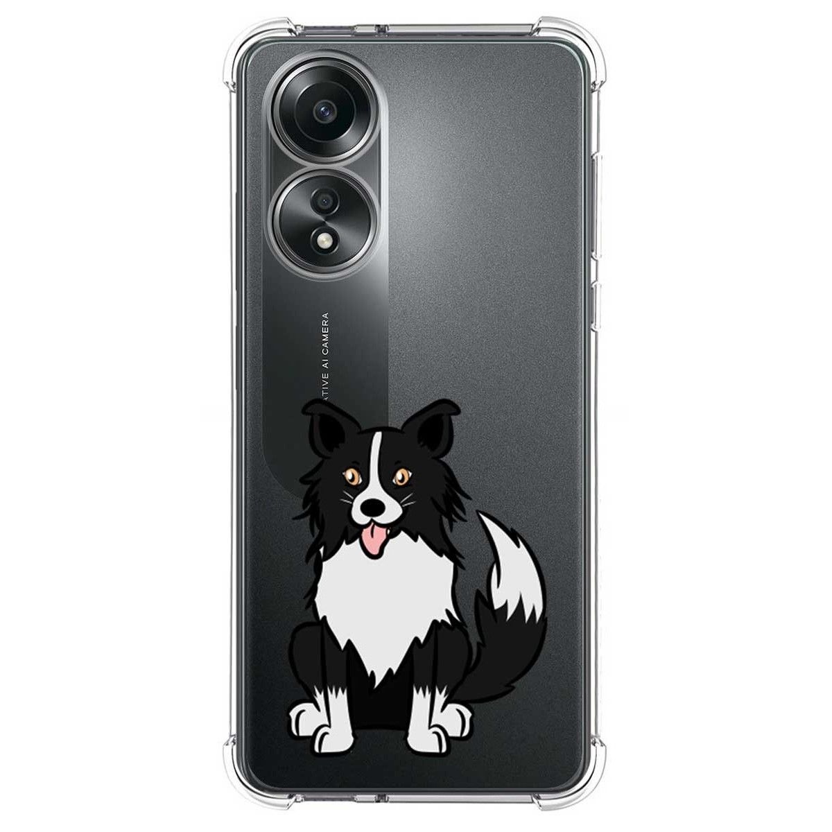 Funda Silicona Antigolpes para Oppo A58 4G diseño Perros 01 Dibujos