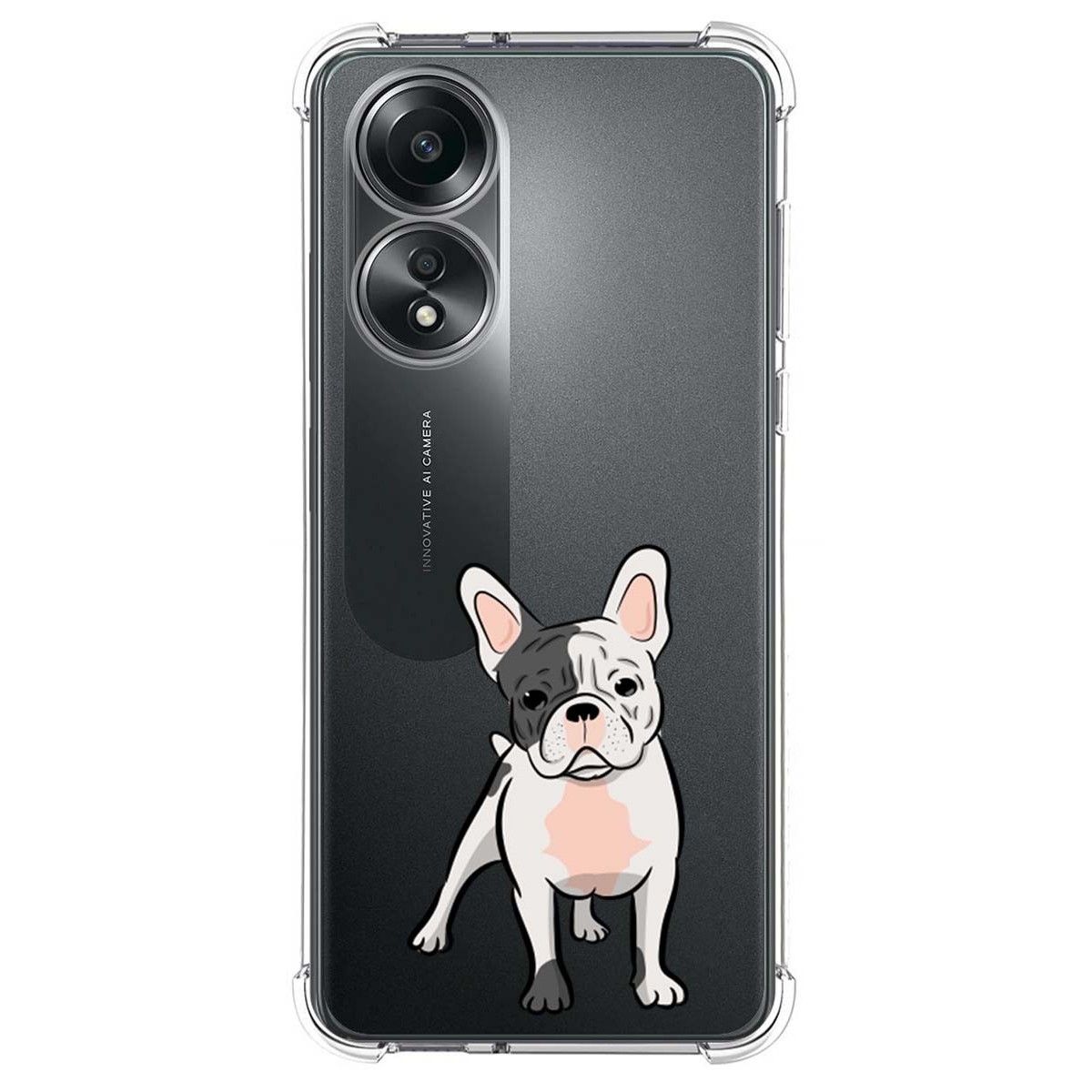 Funda Silicona Antigolpes para Oppo A58 4G diseño Perros 06 Dibujos