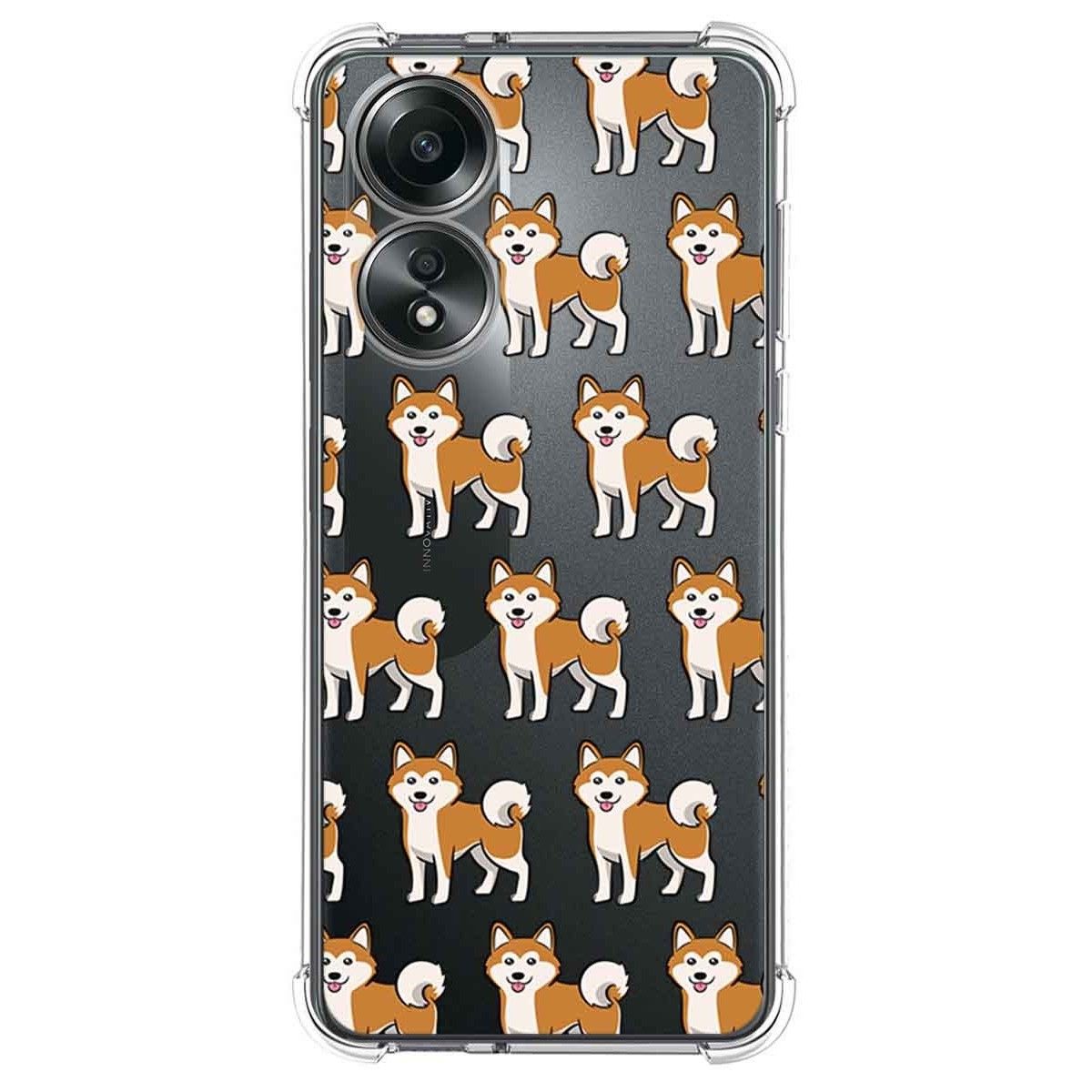 Funda Silicona Antigolpes para Oppo A58 4G diseño Perros 08 Dibujos