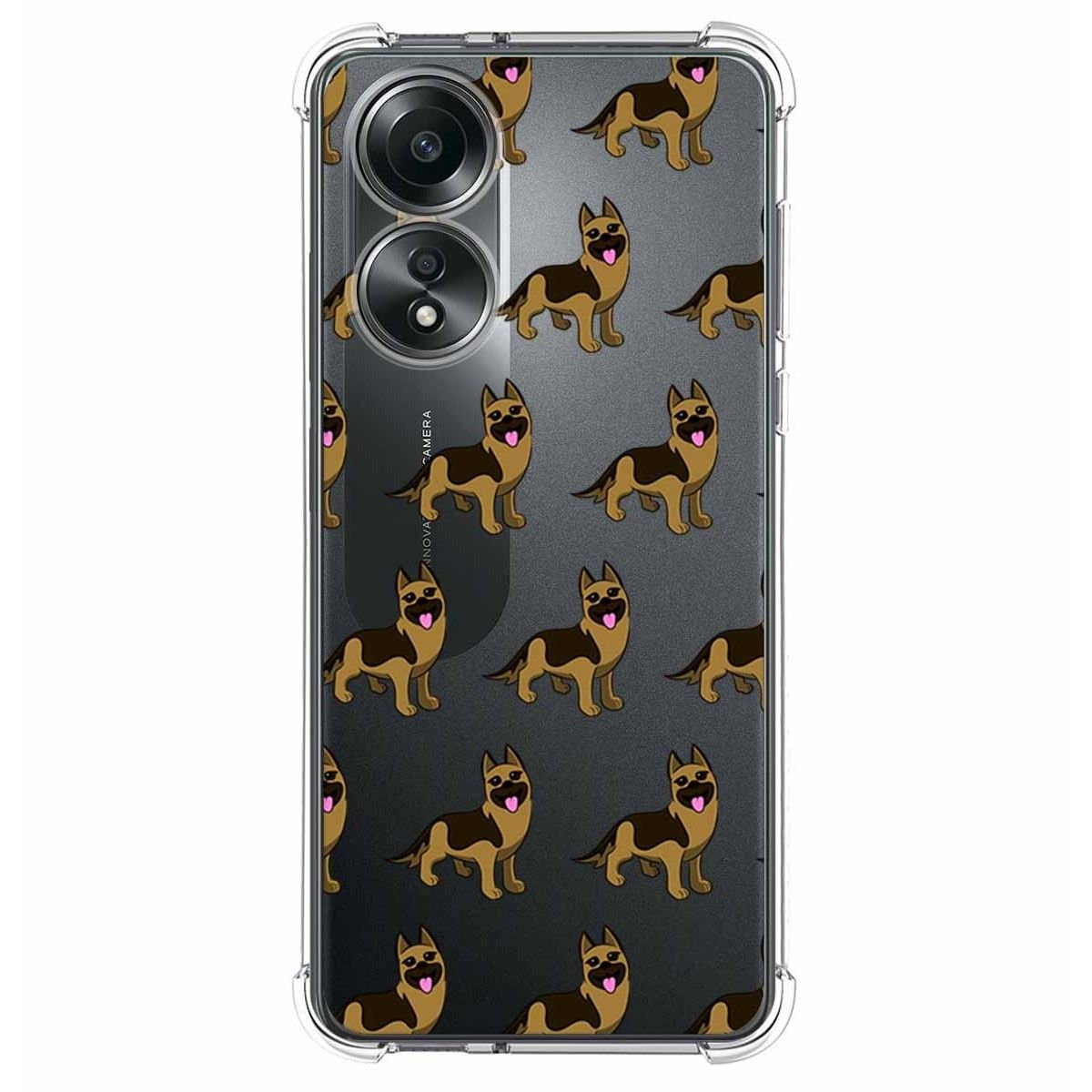 Funda Silicona Antigolpes para Oppo A58 4G diseño Perros 09 Dibujos