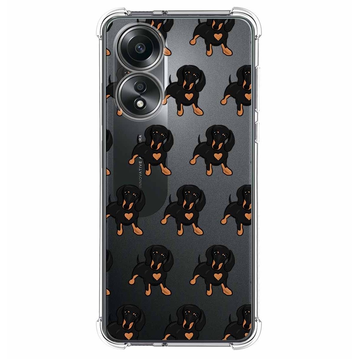 Funda Silicona Antigolpes para Oppo A58 4G diseño Perros 10 Dibujos