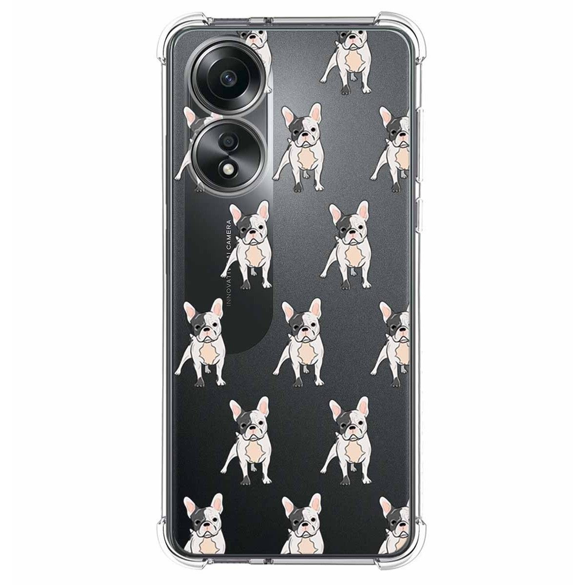Funda Silicona Antigolpes para Oppo A58 4G diseño Perros 12 Dibujos