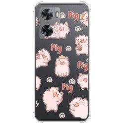 Funda Silicona Antigolpes para Oneplus Nord N20 SE diseño Cerdos Dibujos
