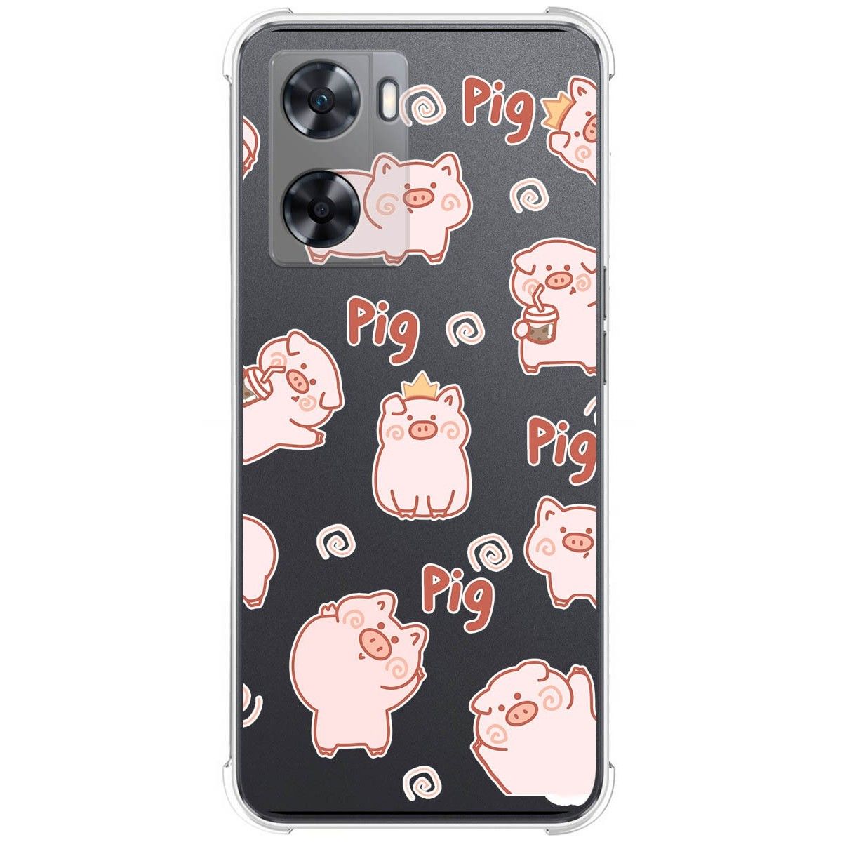 Funda Silicona Antigolpes para Oneplus Nord N20 SE diseño Cerdos Dibujos