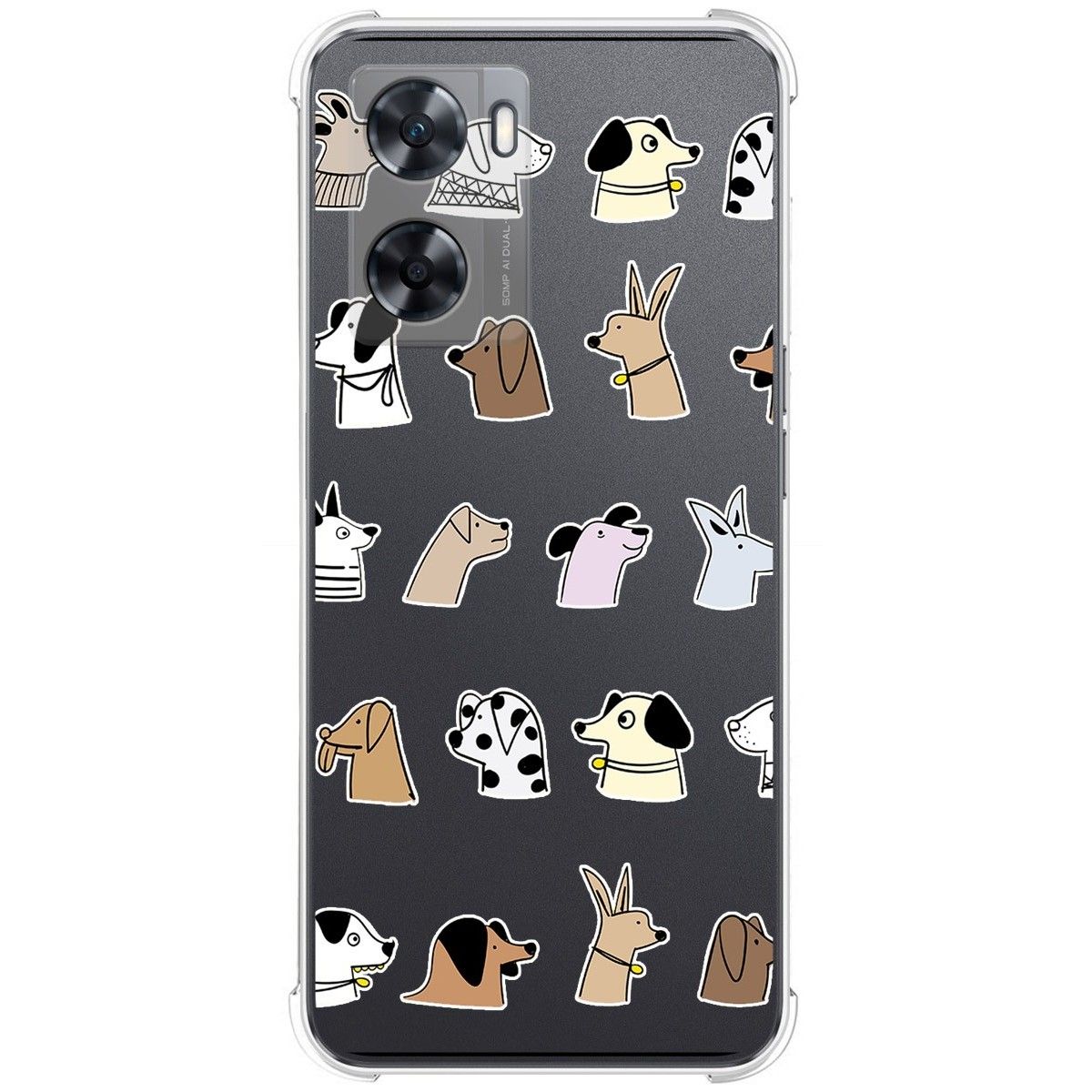 Funda Silicona Antigolpes para Oneplus Nord N20 SE diseño Perros Dibujos