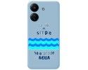 Funda Silicona Líquida Azul para Xiaomi Redmi 13C diseño Agua Dibujos