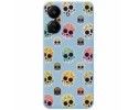 Funda Silicona Líquida Azul para Xiaomi Redmi 13C diseño Catrina Dibujos