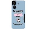 Funda Silicona Líquida Azul para Xiaomi Redmi 13C diseño Vaca Dibujos