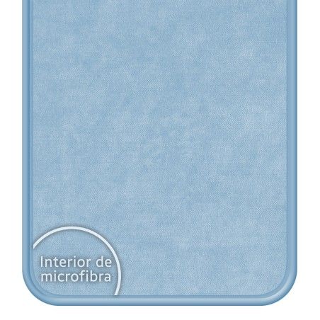 Funda Silicona Líquida Azul para Xiaomi Redmi 13C diseño Vegan Life Dibujos