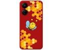 Funda Silicona Líquida Roja para Xiaomi Redmi 13C diseño Abeja Dibujos