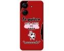 Funda Silicona Líquida Roja para Xiaomi Redmi 13C diseño Vaca Dibujos