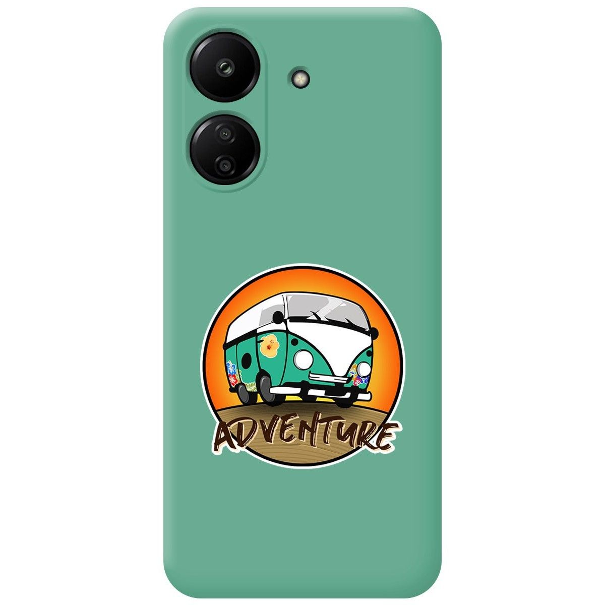 Funda Silicona Líquida Verde para Xiaomi Redmi 13C diseño Adventure Dibujos