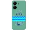 Funda Silicona Líquida Verde para Xiaomi Redmi 13C diseño Agua Dibujos