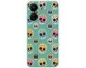 Funda Silicona Líquida Verde para Xiaomi Redmi 13C diseño Catrina Dibujos