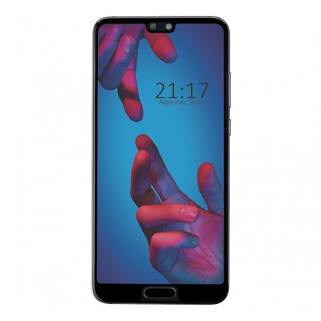 Protector Cristal Templado Frontal Completo Negro para Huawei P20  Vidrio