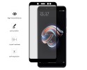 Protector Cristal Templado Frontal Completo Negro para Xiaomi Redmi Note 5 / Note 5 Pro  Vidrio