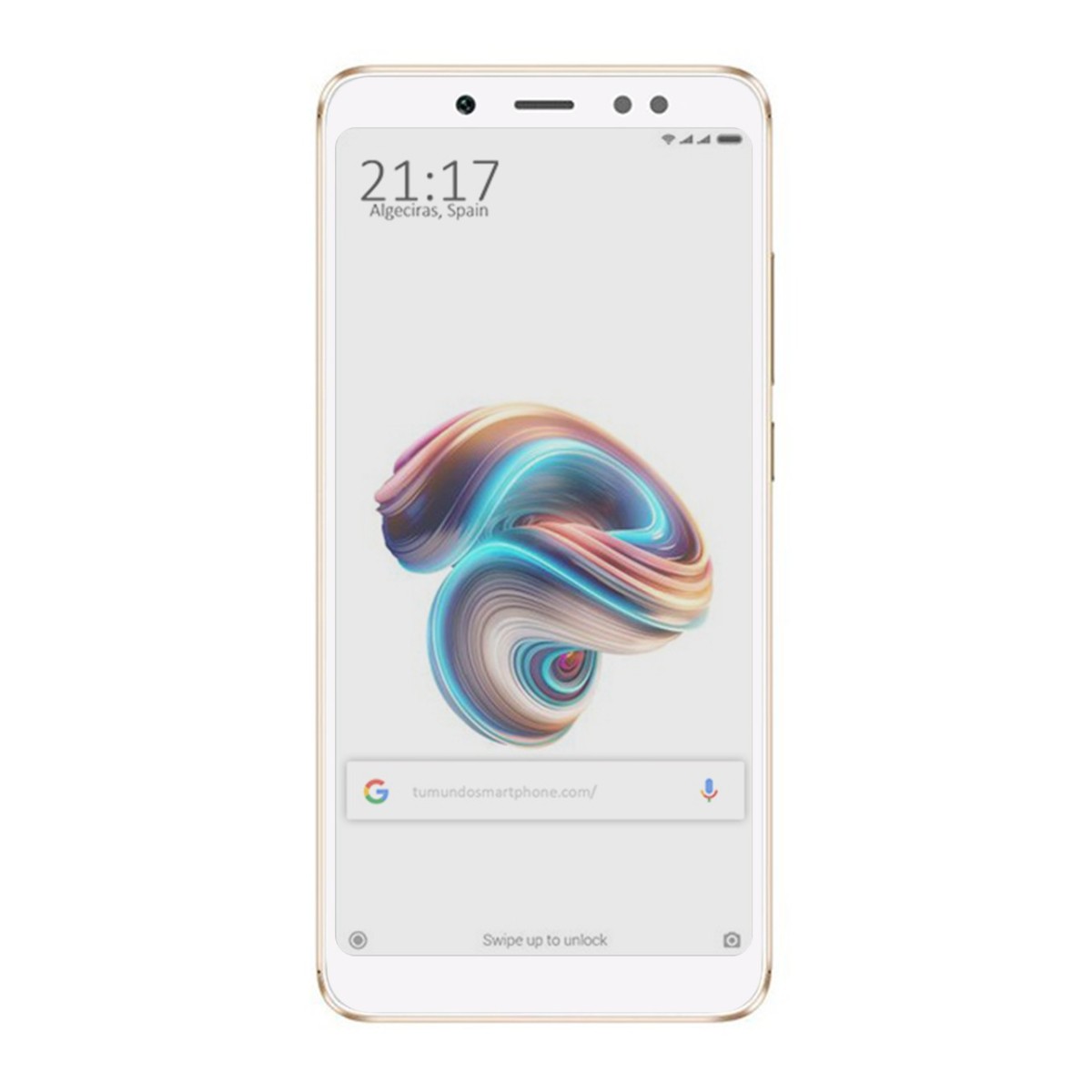 Protector Cristal Templado Frontal Completo Blanco para Xiaomi Redmi Note 5 / Note 5 Pro  Vidrio