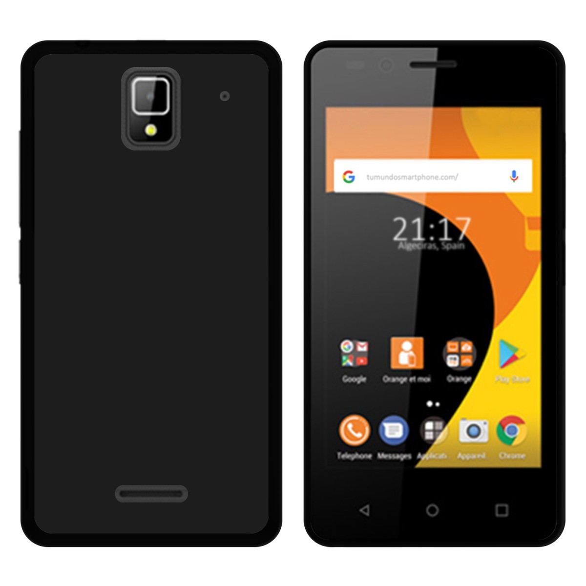Funda Gel Tpu para Orange Rise 33 Color Negra