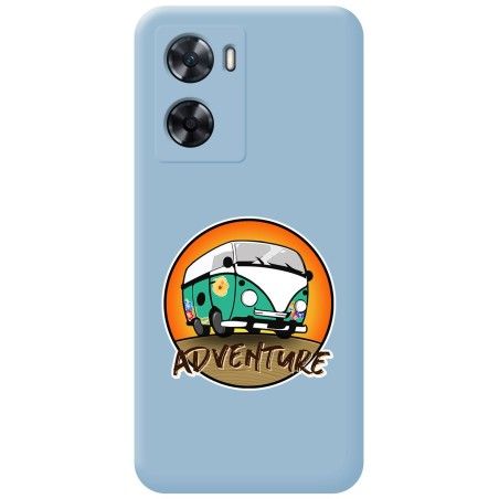 Funda Silicona Líquida Azul para Oneplus Nord N20 SE diseño Adventure Dibujos