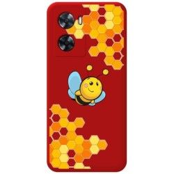 Funda Silicona Líquida Roja para Oneplus Nord N20 SE diseño Abeja Dibujos