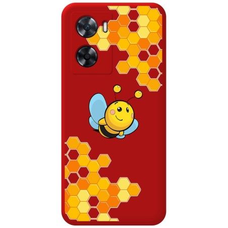 Funda Silicona Líquida Roja para Oneplus Nord N20 SE diseño Abeja Dibujos