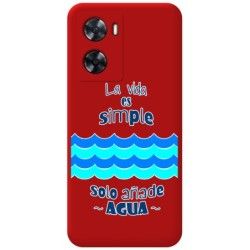 Funda Silicona Líquida Roja para Oneplus Nord N20 SE diseño Agua Dibujos
