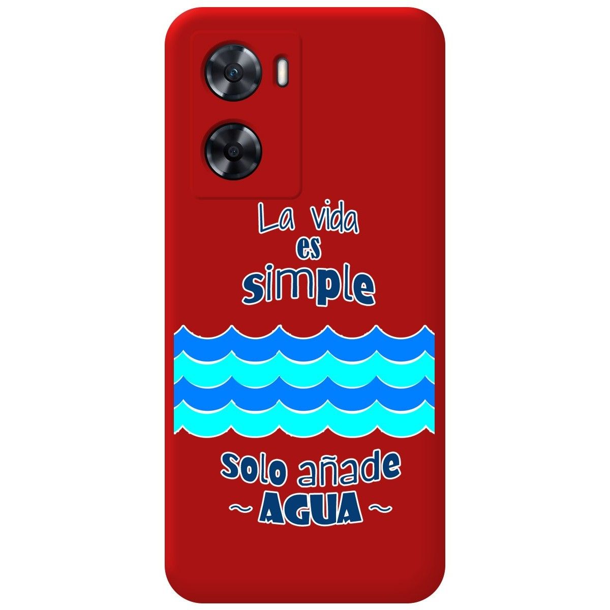 Funda Silicona Líquida Roja para Oneplus Nord N20 SE diseño Agua Dibujos