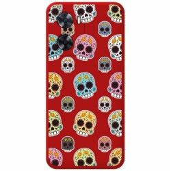 Funda Silicona Líquida Roja para Oneplus Nord N20 SE diseño Catrina Dibujos
