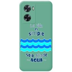 Funda Silicona Líquida Verde para Oneplus Nord N20 SE diseño Agua Dibujos