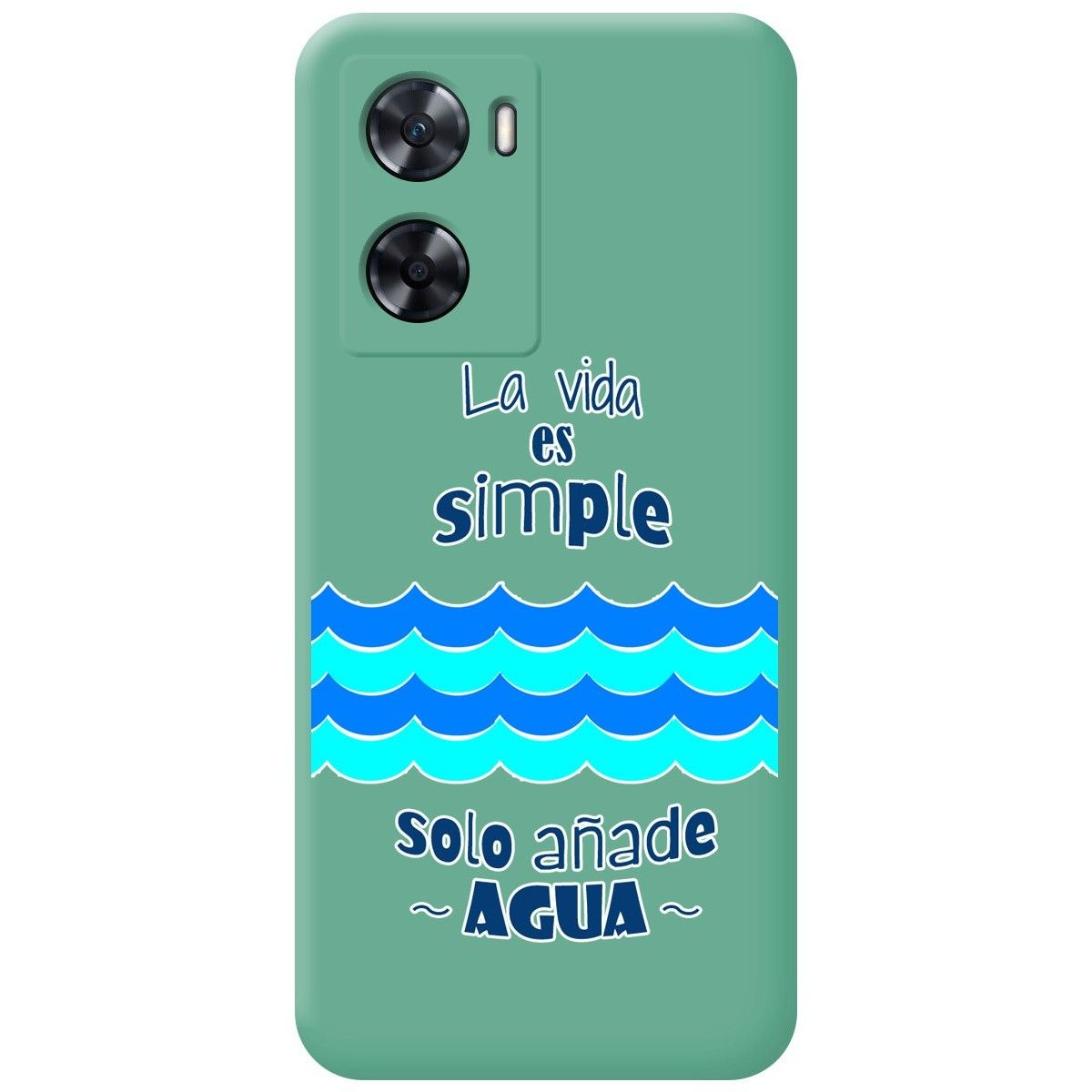 Funda Silicona Líquida Verde para Oneplus Nord N20 SE diseño Agua Dibujos