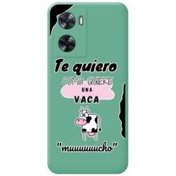 Funda Silicona Líquida Verde para Oneplus Nord N20 SE diseño Vaca Dibujos