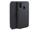 Funda Soporte Piel Negra para Huawei P20 Lite Flip Libro