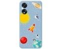 Funda Silicona Líquida Azul para Oppo A38 4G diseño Espacio Dibujos