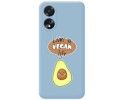 Funda Silicona Líquida Azul para Oppo A38 4G diseño Vegan Life Dibujos