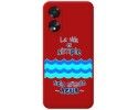 Funda Silicona Líquida Roja para Oppo A38 4G diseño Agua Dibujos