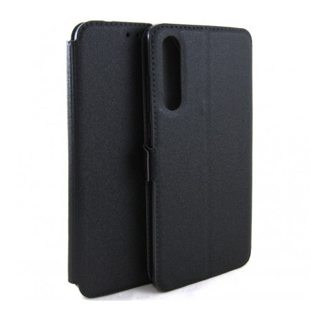 Funda Soporte Piel Negra para Huawei P20 Pro Flip Libro