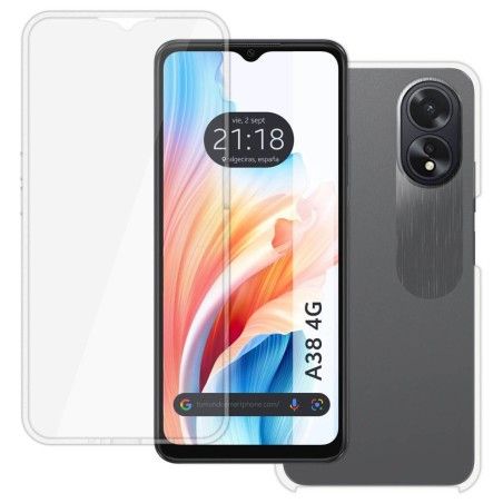 Funda Doble Transparente Pc + Tpu Full Body 360 para Oppo A38 4G
